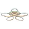 Светодиодная диммируемая люстра с ПДУ Profit Light 8097/5 WHT 110W+6W RGB