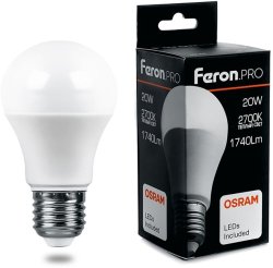 Лампа светодиодная Feron.PRO LB-1020 Шар E27 20W 2700K 38041