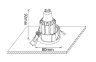 Встраиваемый точечный поворотный светильник Crystal Lux CLT 002C1 WH