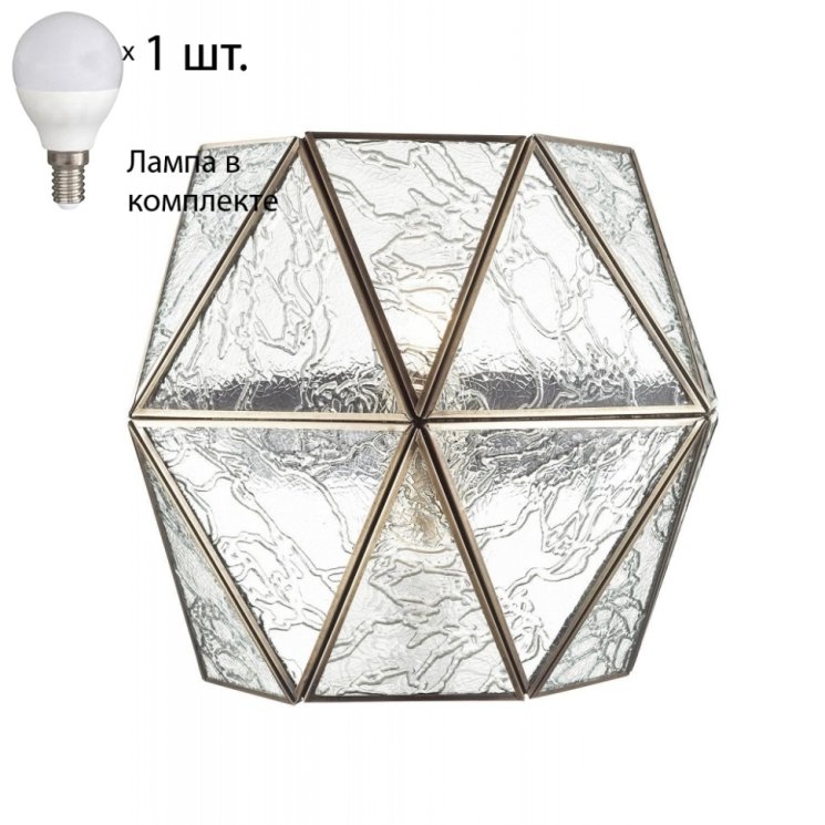 Настенный светильник с лампочкой Favourite Osten 2925-1W+Lamps E14 P45