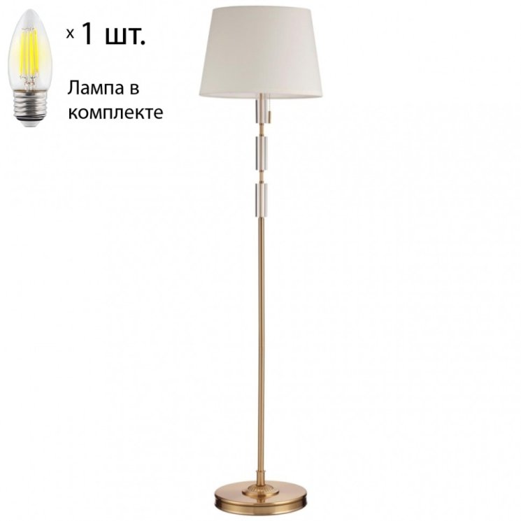 Торшер с лампочкой Odeon Light London 4894/1F+Lamps Е27 Свеча
