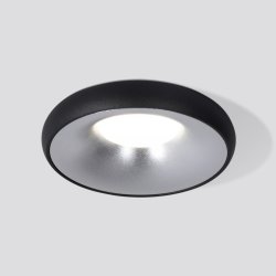 Встраиваемый светильник Elektrostandard 118 MR16 серебро/черный (a053349)
