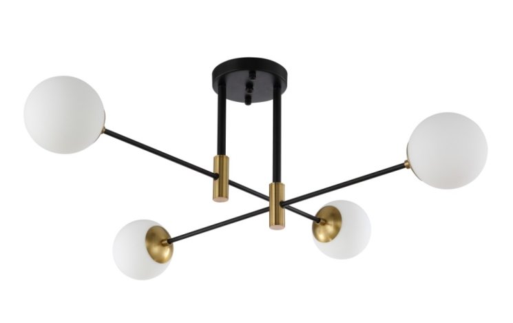 Потолочная люстра Crystal Lux FIDEL PL4 BLACK