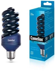 Энергосберегающая ультрафиолетовая лампа E27 26W T4 Camelion LH26-FS/BLB/E27 (11066)