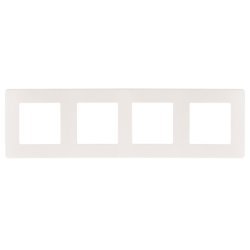 Рамка 4-постовая ЭРА 12 сатин белый 12-5104-01 Б0052529