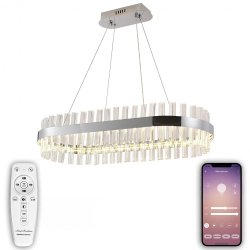 Подвесная светодиодная люстра с Bluetooth и пультом Natali Kovaltseva SMART НИМБЫ LED LAMPS 81253