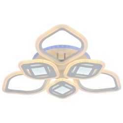 Светодиодная диммируемая люстра с ПДУ Profit Light 8439/3+3 WHT 150W+8W RGB