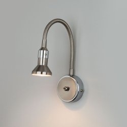 Plica 1215 MR16 сатинированный никель/хром Подсветка для картин на гибкой ножке Elektrostandard (a025006)