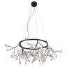 Подвесная светодиодная люстра Crystal Lux с поддержкой Маруся Evita SP45 D BLack/Transparent-М