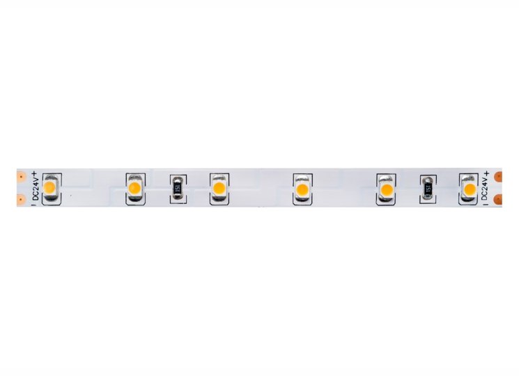 5м. Светодиодная лента теплого цвета 3000К, 4,8W, 24V, 60LED/m, IP20 Donolux DL-18321/W.White-24-60