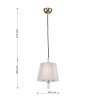 Подвесной светильник с лампочкой Favourite Sade 2690-1P+Lamps E14 Свеча