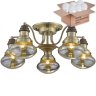 Потолочная люстра с лампочками Velante 306-507-05+Lamps E27 P45