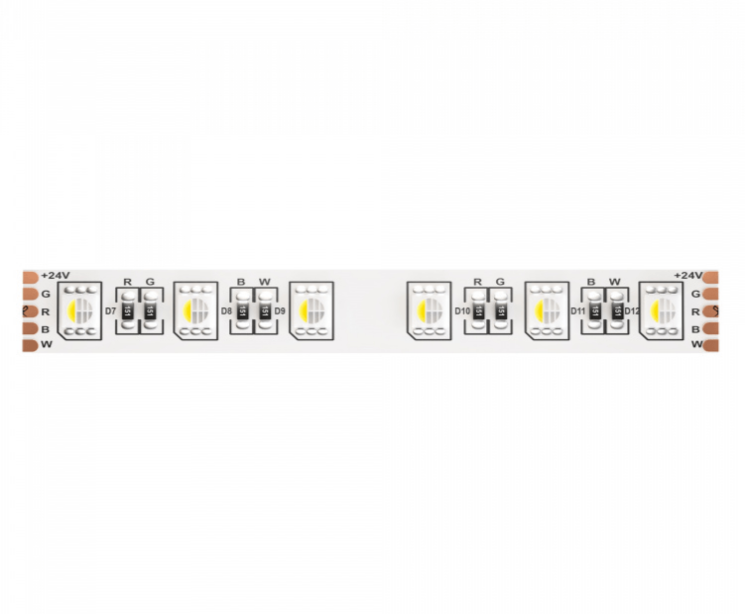 5м. Светодиодная лента холодного цвета 6000К, 19,2W, 24V, 60LED, IP20 Led strip Maytoni 10181