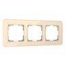 Рамка из стекла на 3 поста Elite айвори Werkel W0032443