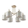 Потолочная люстра Crystal Lux с лампочками SERGIO PL6 GOLD+Lamps E14 P45