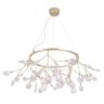 Люстра подвесная Crystal Lux с поддержкой Маруся EVITA SP45 D GOLD/TRANSPARENT-М
