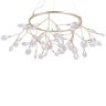 Люстра подвесная Crystal Lux с поддержкой Маруся EVITA SP45 D GOLD/TRANSPARENT-М