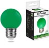Светодиодная лампа E27 1W (зеленый) G45 Feron LB-37 (25117)