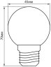 Светодиодная лампа E27 1W (зеленый) G45 Feron LB-37 (25117)