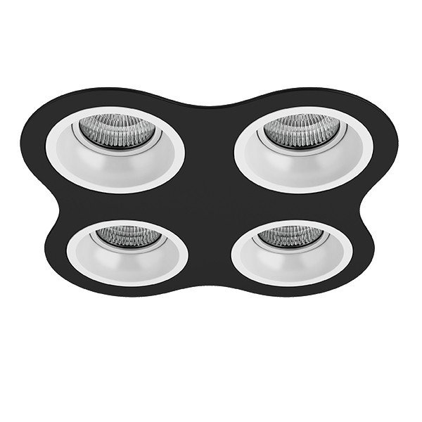 D64706060606 Встраиваемый точечный светильник Domino Round Lightstar (комплект из 214647+214606+214606+214606+214606)