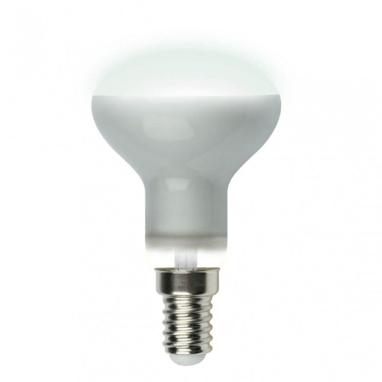 Светодиодная лампа E14 6W 4000K (белый) Uniel LED-R50-6W-NW-E14-FR PLS02WH (UL-00001492)