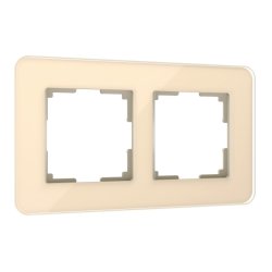 Рамка из стекла на 2 поста Elite айвори Werkel W0022443
