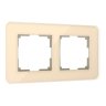 Рамка из стекла на 2 поста Elite айвори Werkel W0022443
