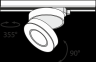 Трековый светодиодный светильник Maytoni Track TR006-1-12W3K-B4K