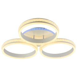 Светодиодная диммируемая люстра с ПДУ Profit Light 6003/3 WHT 198W+8W RGB
