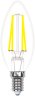 Филаментная светодиодная лампа E14 5W 3000К (теплый) Multibright Uniel LED-C35-5W-WW-E14-CL-MB GLM10TR (UL-00002367)