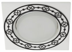 Встраиваемый светильник Эра KL78 WH/BK (Б0037367)