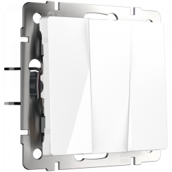 Выключатель трехклавишный (белый) Werkel W1130001