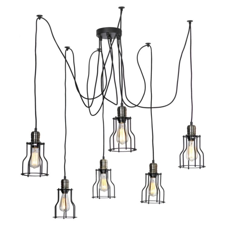 Подвесная люстра-паук Lussole Loft Shirley LSP-9310