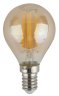 Лампа светодиодная филаментная ЭРА E14 9W 4000K золотая F-LED P45-9w-840-E14 gold Б0047028