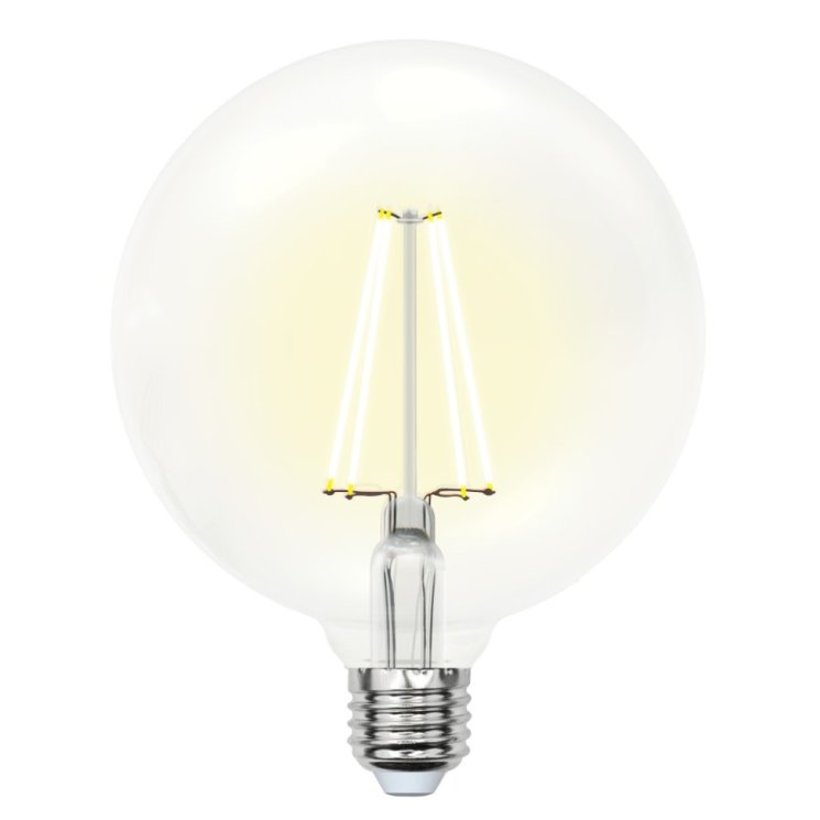 Филаментная лампа E27 15W 3000K (теплый) Sky Uniel LED-G125-15W-3000K-E27-CL PLS02WH (UL-00004860)