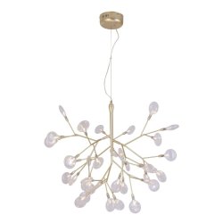 Подвесная люстра Crystal Lux Evita SP36 GOLD/TRANSPARENT (1692/236)