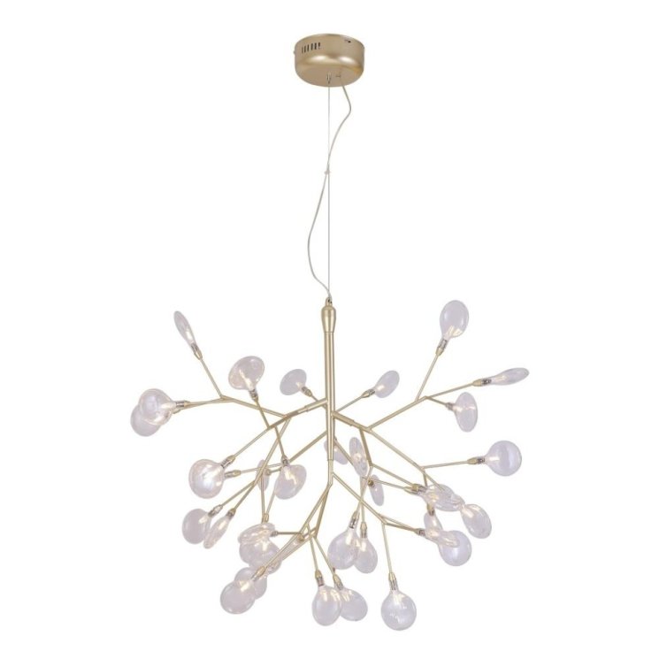 Подвесная люстра Crystal Lux Evita SP36 GOLD/TRANSPARENT (1692/236)