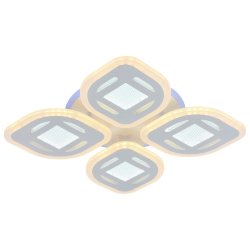 Светодиодная диммируемая люстра с ПДУ Profit Light 8439/4A WHT 104W+7W RGB