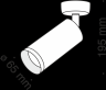 Накладной поворотный светильник Maytoni Focus C017CW-01MG
