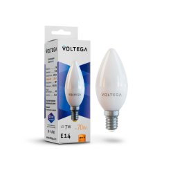 Светодиодная лампа E14 7W 2800К (теплый) Simple Voltega 7048
