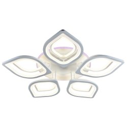Светодиодная люстра с ПДУ Profit Light 8069/5+5 WHT 220W+11W RGB