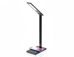 Светодиодная настольная лампа с беспроводной зарядкой и USB портом Ambrella light Desk DE582