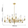 Подвесная люстра с лампочками Favourite Aesthetic 2673-16P+Lamps E14 Свеча