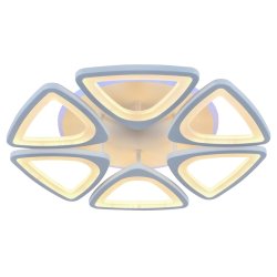 Светодиодная люстра с ПДУ Profit Light 8064/6 WHT 120W+8W RGB