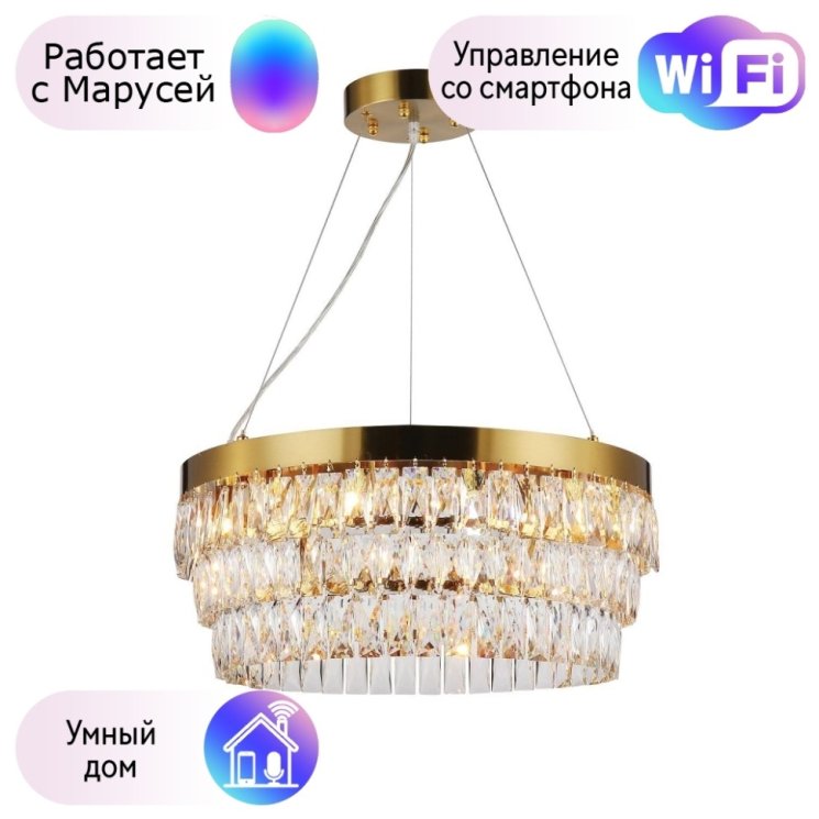 Подвесная люстра Favourite Magnitudo с поддержкой Маруся 2206-12P-М