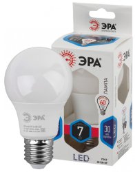 Светодиодная лампа Е27 7W 4000К (белый) Эра LED A60-7W-840-E27 (Б0029820)