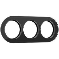 Рамка на 3 поста (Черный) Favorit Runda Werkel W0035108