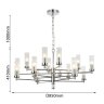 Подвесная люстра с лампочками Favourite Aesthetic 2672-16P+Lamps E14 Свеча