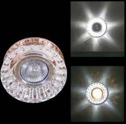 Встраиваемый светильник с LED подсветкой Reluce 04255-9.0-001D MR16+LED3W (1383931)