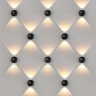 1566 TECHNO LED DIVER черный Уличный настенный светодиодный светильник Elektrostandard (a038539)